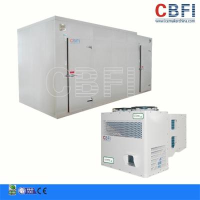 China 50HP Screw Type Doube-Stage Commercial Blast Freezer Air Water Cooling for sale