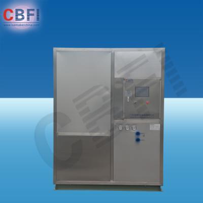China 1 - máquina de hielo de la placa del agua dulce 25Tons/24h con la refrigeración por evaporación agua-aire en venta