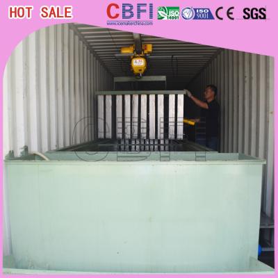 China Containerized van de de Installatiecontainer van het Blokijs Industrieel het Ijsblok die Machine voor Visserij maken Te koop