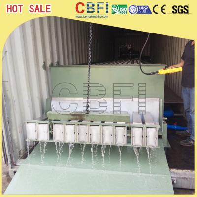 China Stainless Steel 316 Block Ice Maker / Dry Ice Block Machine With Crane System for sale