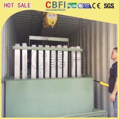 China Fishery Cooling Containerized Block Ice Machine Germany  Compressor for sale