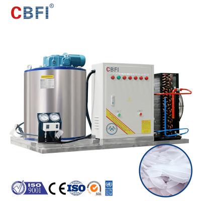China 1 máquina de Ton Per Day Flake Ice para refrigerar concreto à venda
