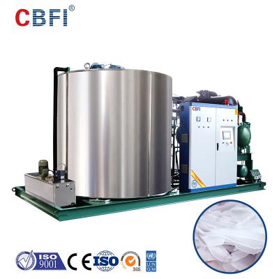 China Dock Fishery Large Commercial Flake Ice Machine 30 Tons Water Cooling for sale