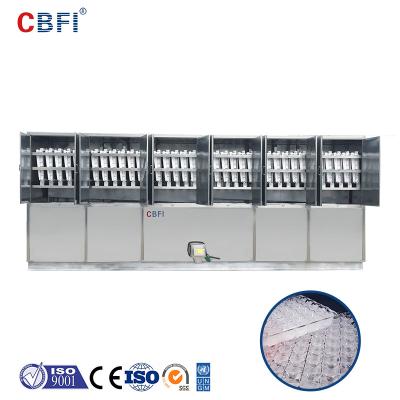 China 1 2 3 5 10 toneladas Máquina automática de cubos de hielo Máquina de hielo comercial de acero inoxidable 304 en venta
