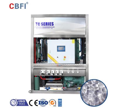 Cina 5000kg per processo di fabbricazione del ghiaccio della metropolitana del giorno/aria ha raffreddato la macchina per ghiaccio CBFI TV50 in vendita