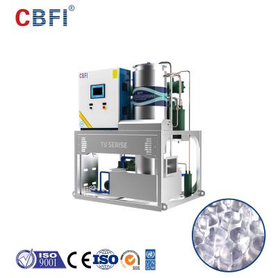 China SUS304 R404a Eisschlauchmaschine 3 Tonnen Wasserkühlschlauch Eismaschine zu verkaufen