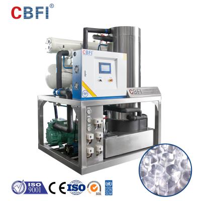 China 5 máquinas de gelo do tubo dos cilindros de Ton Fully Automatic Solid Full para bebidas à venda