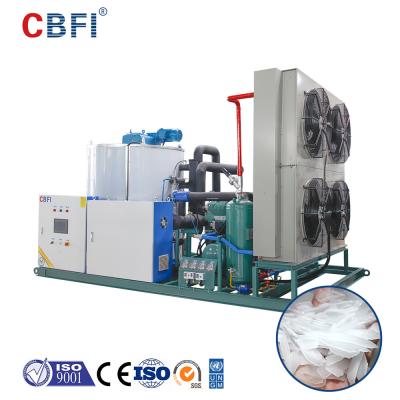 China 1 tonelada a 60 toneladas de máquina de gelo residencial do floco com sistema de refrigeração ar à venda