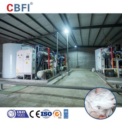 China Industrial Flake Ice Machine R507 R404A Refrigerant Air Cooling for sale
