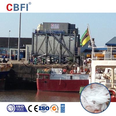 China Copeland Bitzer Compressor Flake Ice Machine met lucht-water koelcapaciteit 1-60000kg/24h Te koop