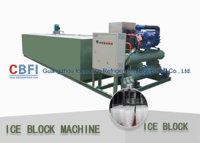 Chine R507 / Réfrigérant de R404a 5 tonnes par 24 heures de bloc de glace faisant la machine pour des affaires de glace à vendre