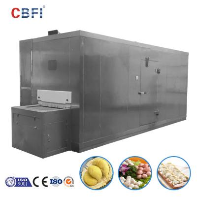 China Brine eficiente y máquina rápida del congelador del túnel para la congelación del camarón en venta