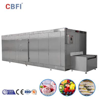 China Iqf congelador de túnel rápido de frutas y verduras congeladas Equipo de fabricación de alimentos en venta