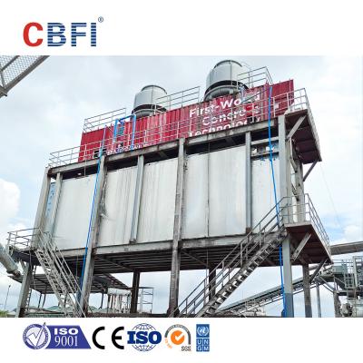 China Sistema automático de armazenamento de gelo em flocos Máquina de fazer gelo em aço inoxidável Fabricante de gelo para supermercado à venda