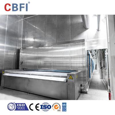 China Iqf Quick Tunnel Freezer Cooling Equipment For Lotus Nuts Vegetables Dumplings Meatball Freeze for sale