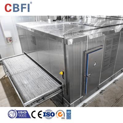 China Congelador de túnel de impingimiento rápido y completo totalmente modular con estructura de acero inoxidable en venta