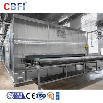 China Stainless Steel Evaporator Quick Tunnel Freezer Customized Capacity 2-4 Minutes Freezing Time for sale