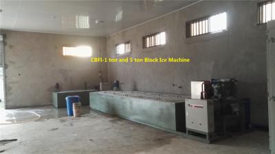 China 1 ton , 2 ton , 5 ton , 10 ton Ice Block Machine with Brine Water Tank R404a Refrigerant for sale