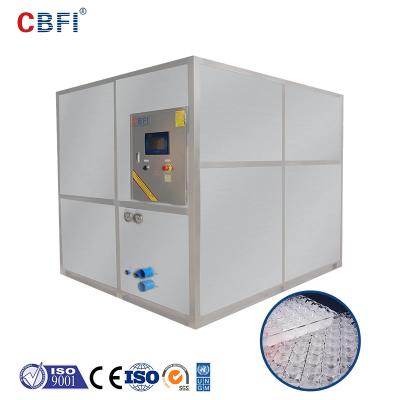 China Stainless Steel Salt Water Ice Machine With Ice Cube Size 38*38*22Mm Bizter Compressor for sale
