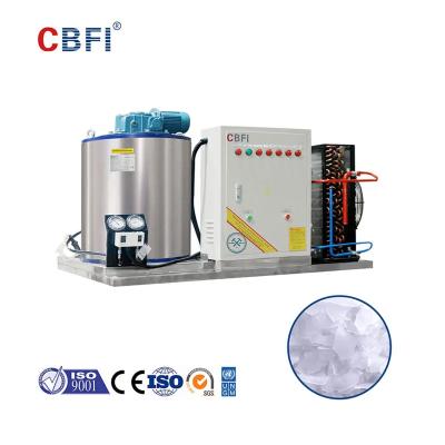 China Automatic Flake Ice Machine for Flake Ice Production Refrigerant R404A Flake Ice Shape for sale