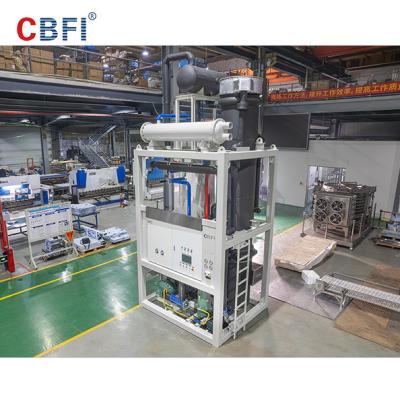 China Screw Type Compressor 30 Ton Ice Tube Machine Energy Saving PLC Controller Tube Ice Machine for sale