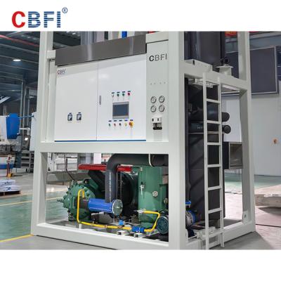 China Siemen Control Green Tube Ice Machine Stainless Steel Evaporator / Freon Refrigeration for sale
