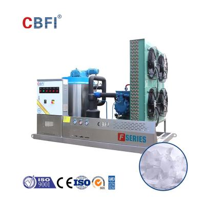 China Automatic Water Cooling Flake Ice Machine Producing -5℃ Ice Bitzer / Copeland / Hanbell Compressor 1.0mm-2.5mm for sale