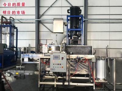 China P5 / Máquina automática modelo com controle do PLC, máquina do cubo de gelo P10 de gelo da pepita à venda