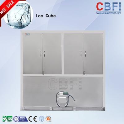 China CBFI 1 - 20 ton Stainless Steel Ice Cube Maker Machine For Food Processing factory for sale
