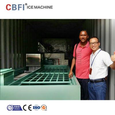 China Kommerzielle containerisierte Block-Eis-Maschinen-große containerisierte Block-Eis-Anlage zu verkaufen