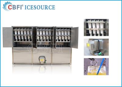 China 5 tons Commercial Ice Maker Machine / Ice Cube Equipment With 500 Kg Ice Storage Bin Capacity for sale