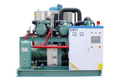 China 40 Ton Industrial Flake Ice Machine For Fish / Meat / Seaweed Evaporative Cooling for sale