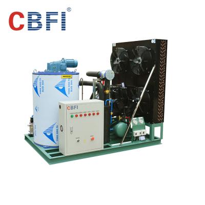 China -5 refrigeración del aire de la máquina de hielo de la escama del compresor de Alemania  del ℃/por agua en venta
