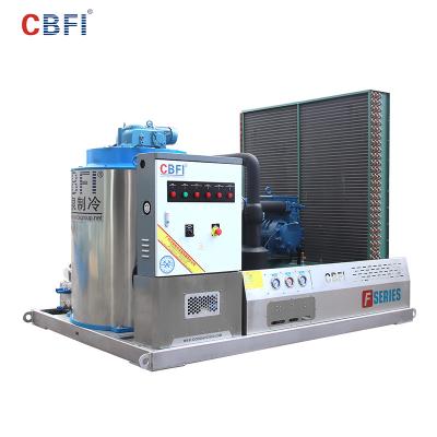 China Máquina de gelo de refrigeração do ar água evaporativa, negócio a rendimento elevado da máquina de gelo à venda