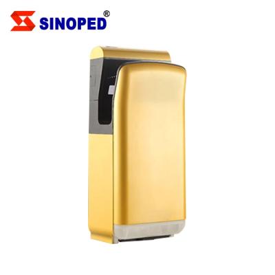 China 360 Grade Rotating Stainless Steel Golden White Automatic Fast Drying Electric Hand Dryer for sale
