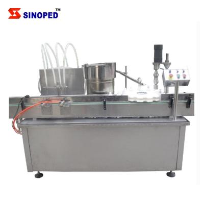 China Automatic Pharmacy Production Line Equipment Product Factory Price Automatic Rotary Vial Filling Capping Machine for sale