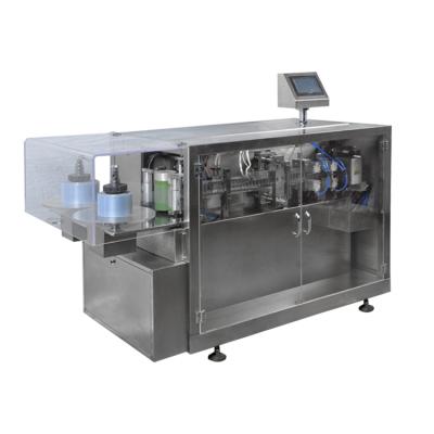 China mini food packing machine for bottles capacity 30ml for thick plastic blister forming packing machine for sale