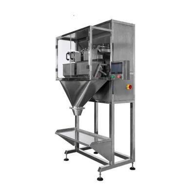 China Semi Automatic Granule Net Fertilizer Lens Coffee Beans Grain Nuts Food Rice Filling Dispensing Packing Machine for sale