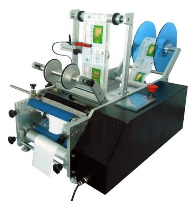 China T-200 Food PET Round Glass Bottle PVC Sticker Clear Label Labeling Machine for sale