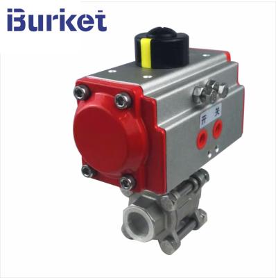 China 4 inch two-sheet type stainless steel 304 motorized pneumatic ball valves manufacture for sale