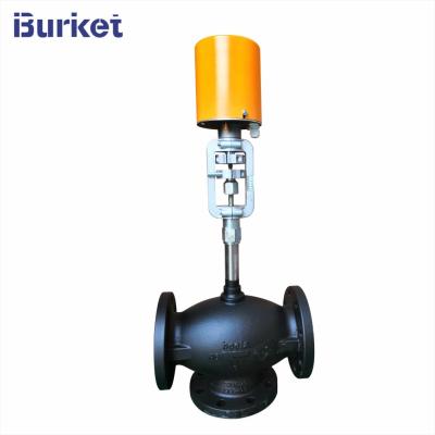 China Heat Transfer Oil Three-two way Flange type Electric Control Valve for sale