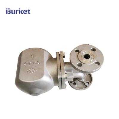 China CS/A105/A216 Wcb/CF8m/SS316 Pn16/Cl150 Flange type stainless steel Lever ball Float steam trap for sale