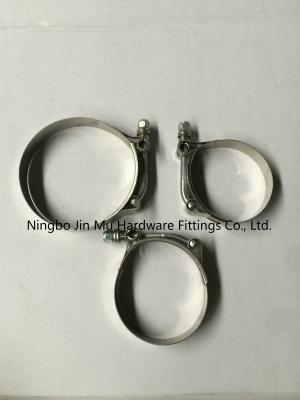 China Steel T Bolt Band Clamps , Turbo Parts Exhaust Muffler System V Band Hose Clamp for sale