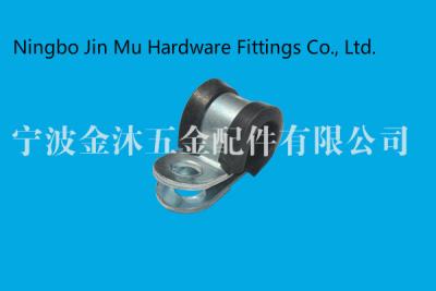 China Rubber Coated Stainless Steel Hose Clamps , Electrical Wire Cable Clips for sale