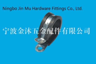 China M6 Wire Rope Wire Hose Clips / Metal Cable Clamps With Rubber Lined Stainless Steel Material for sale