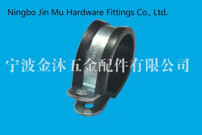 China Standard Carbon Steel   Fixing Cable Hose Clamp with Rubber Size 45 mm for sale