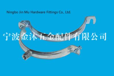 China M8 / M10  Hole Metal Tube Clamps With Electro Galvanized Surface , Bandwidth 20mm for sale