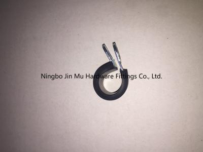China 9 mm Bandwidth Professional Cable Hose Clamp With Rubber Coated Vibration Damping for sale