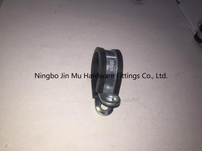 China Standard Carbon Steel Cable Clips With Rubber Size 45 mm Bandwidth 20 mm CE / ROHS / FCC for sale