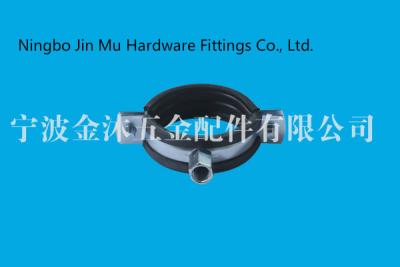 China M8 / M10 Rubber Lined Hose Clamps For Heating Pipes / Gas Distribution Pipe for sale